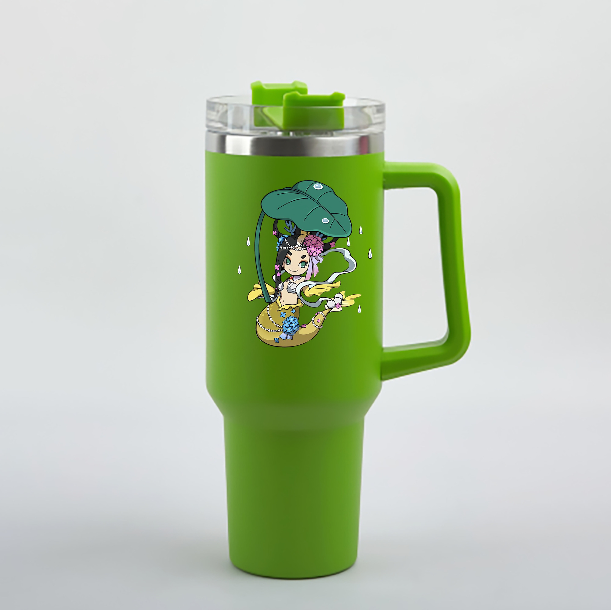 （画像用） 妖怪ウォッチ Yo-kai Watch 1200mL車用タンブラー - クリスタルステッカー（プラスチックストロー付き）